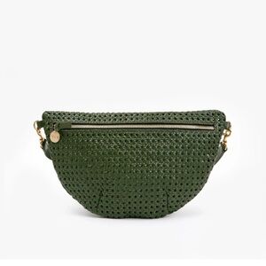 Clare V Grande Fanny - Army Rattan